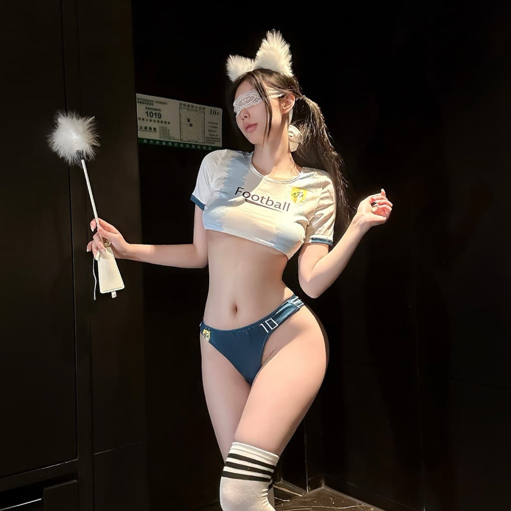 ชุดเชียร์บอล ชุดกีฬา ชุดนอนเซ็กซี่ รุ่น A231 อาเซนอล รูปที่ 2