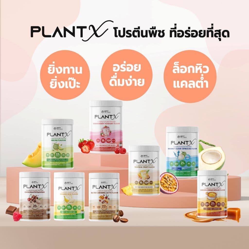 BEFITBALANCE PLANT X โปรตีนพืชสำหรับผู้หญิง No Soy มีให้เลือกถึง 8 รสชาติ รูปที่ 1
