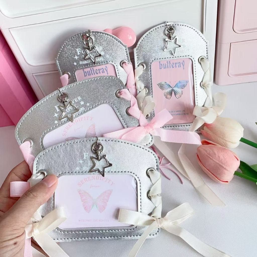 ส่งจากไทยเฟรมการ์ด Card holder ป้ายใส่บัตร กรอบการ์ดห้อยกระเป๋า เคสตกเเต่งกระเป๋าไปคอนพร้อมพวงกุญเเจ รูปที่ 7
