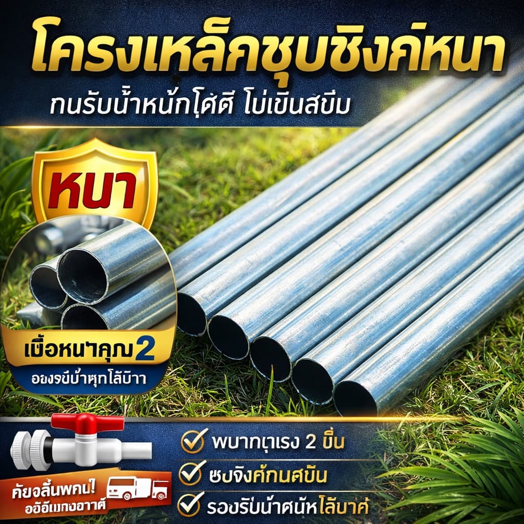 บ่อเลี้ยงปลาโครงเหล็กชุบสังกะสี, 550g ผ้าใบหนา PVCบ่อปลาผ้าใบ, บ่อเลี้ยงปลาสำเร็จรูป, มีหลายขนาดให้เลือก รูปที่ 2