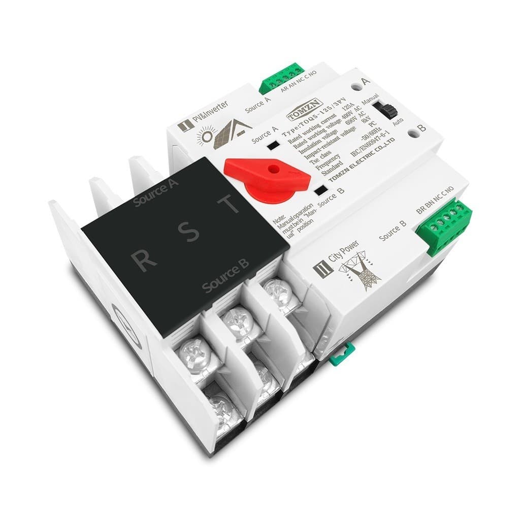 ATS 2P 63A/100A Dual Power ATS สวิทช์ ไฟฟ้า ats Automatic transfer switch เวลาในการเปลี่ยนน้อยกว่า 30ms รูปที่ 8