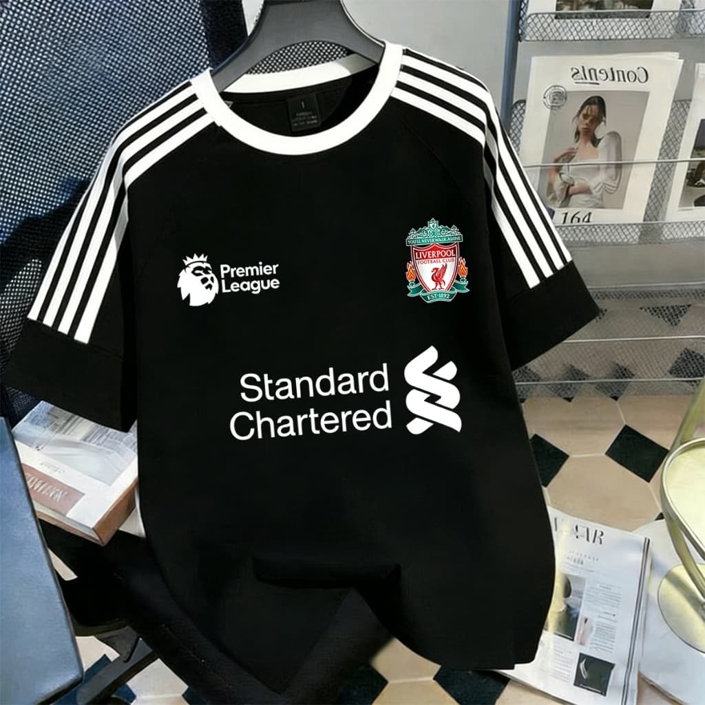Q-1498 เสื้อยืดแถบไหล่3เส้น Unisex ทรงหลวม ผ้านิ่มสีสดใส ใส่แล้วดูดีมีสไตล์ ใส่ได้ทุกโอกาส รูปที่ 3