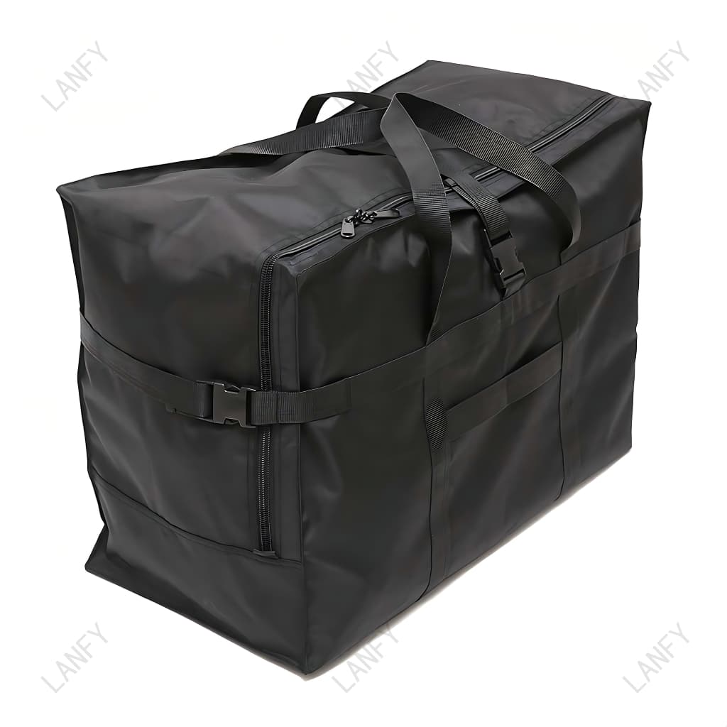 กระเป๋าเดินทาง Duffel 80-120L ติดกระเป๋าได้ ผ้าอ๊อกฟอร์ดหนากันน้ำ 60x29x43 / 70x35x48ซม. มาตรฐาน158 โหลดใต้เครื่อง 4 สี รูปที่ 7