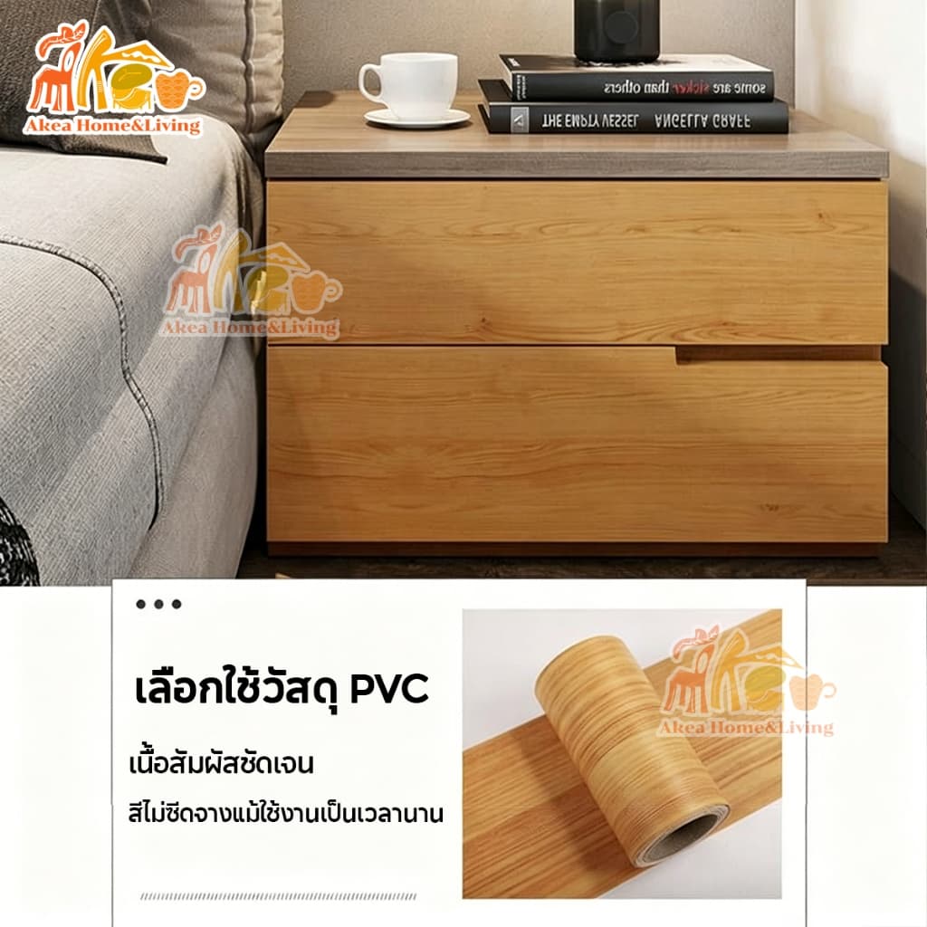 ทนทาน100ปี15cm*10m บัวผนัง PVC บัวติดผนังลายไม้ แบบหนา กันน้ำ ทนทาน บัวติดขอบประตู ขอบผนัง ไม่ซีดจาง Wallpaper รูปที่ 8