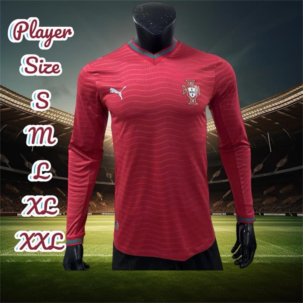 Playerเสื้อกีฬาแขนยาวเกรดเพลเยอร์มีแค่เสื้อไม่มีกางเกง รูปที่ 5
