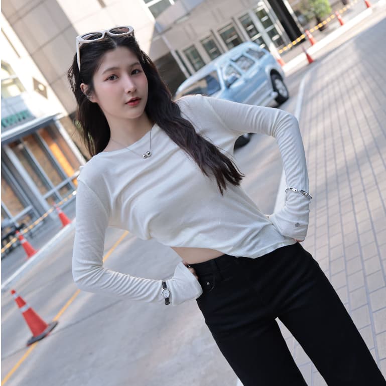 ยีนส์ Nammon jeans F50-F51 กางเกงยีนส์ขากระบอกใหญ่เรียบ - ผ้ายืด รูปที่ 6