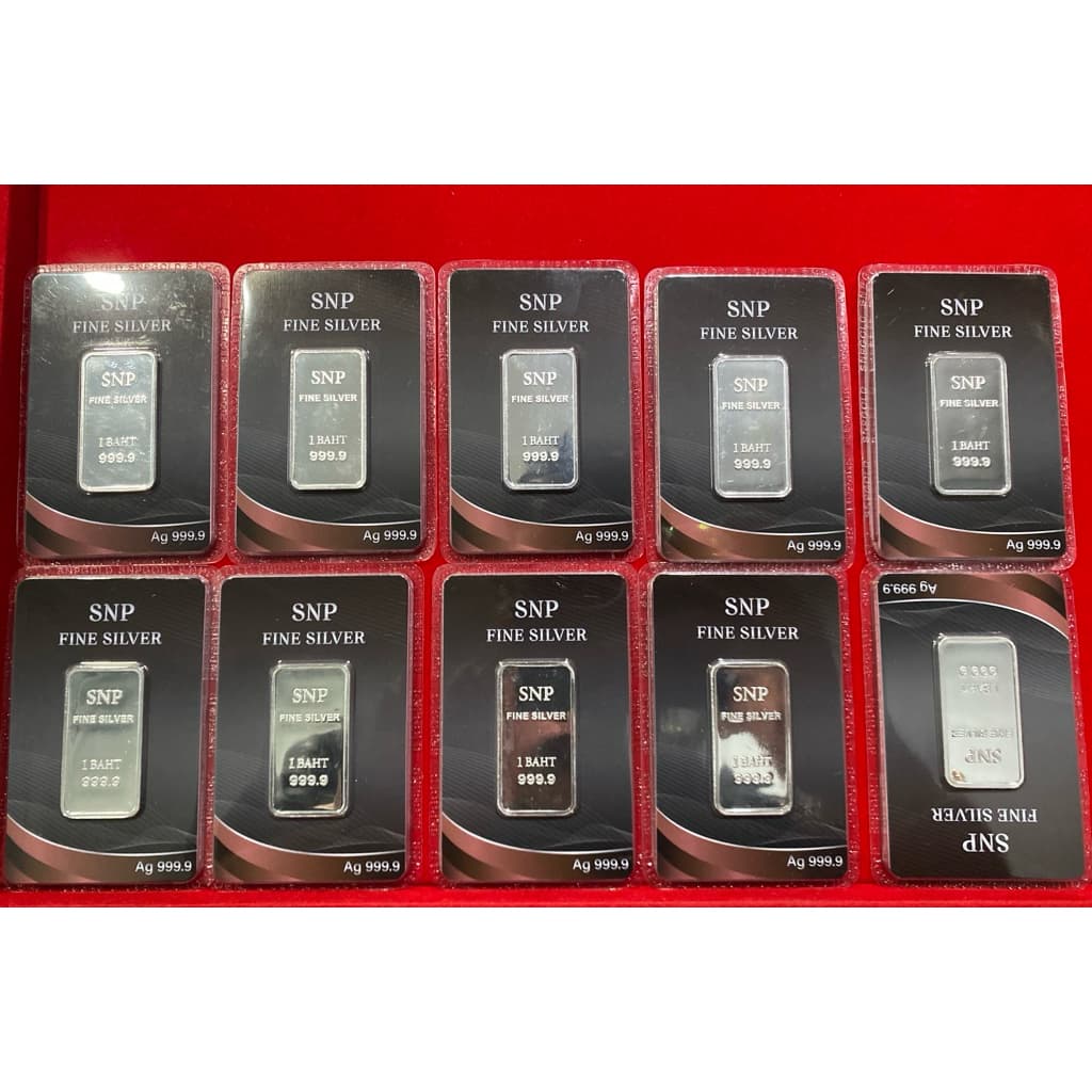 เงินแท่งแท้บริสุทธิ์ 99.99% น้ำหนัก 1 บาท แบบมีการ์ดล็อก รูปที่ 4