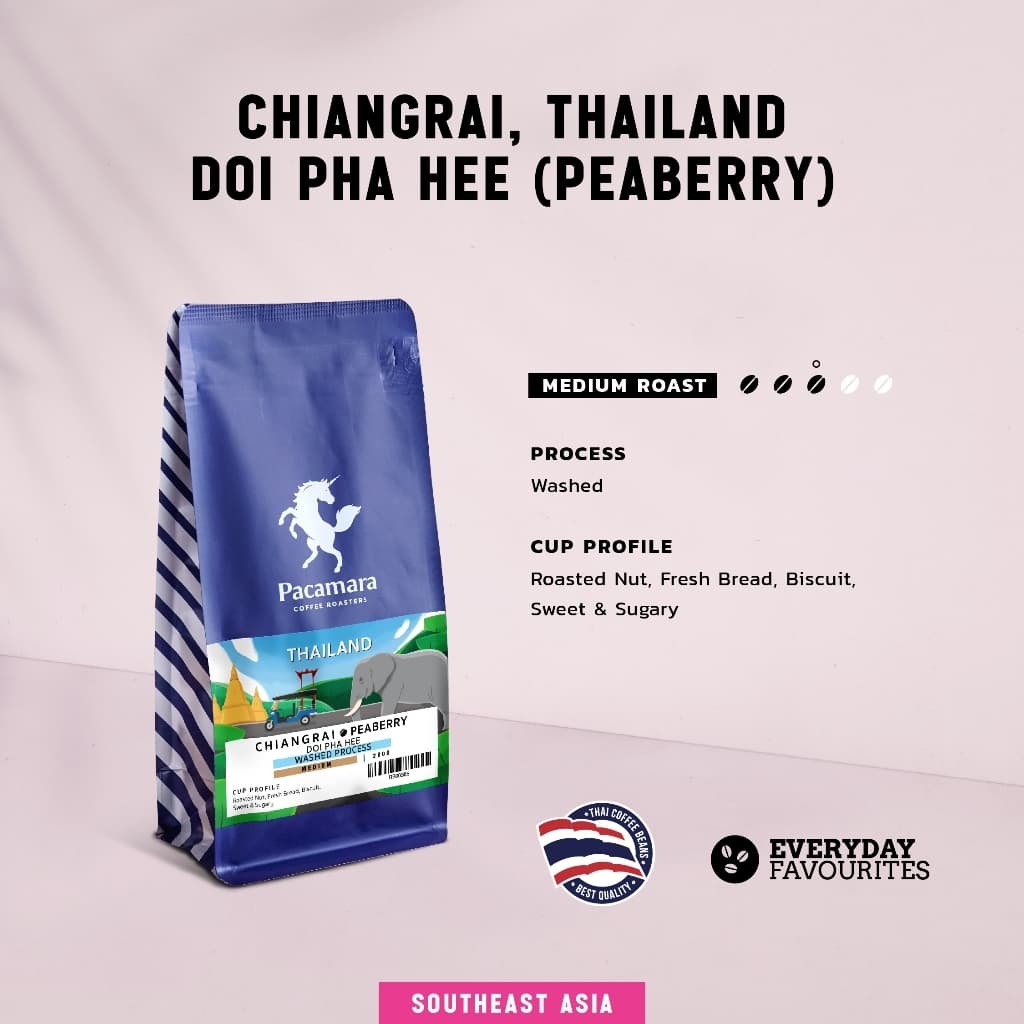 THAI-Doi Pha Hee Washed #Peaberry 200g รูปที่ 1