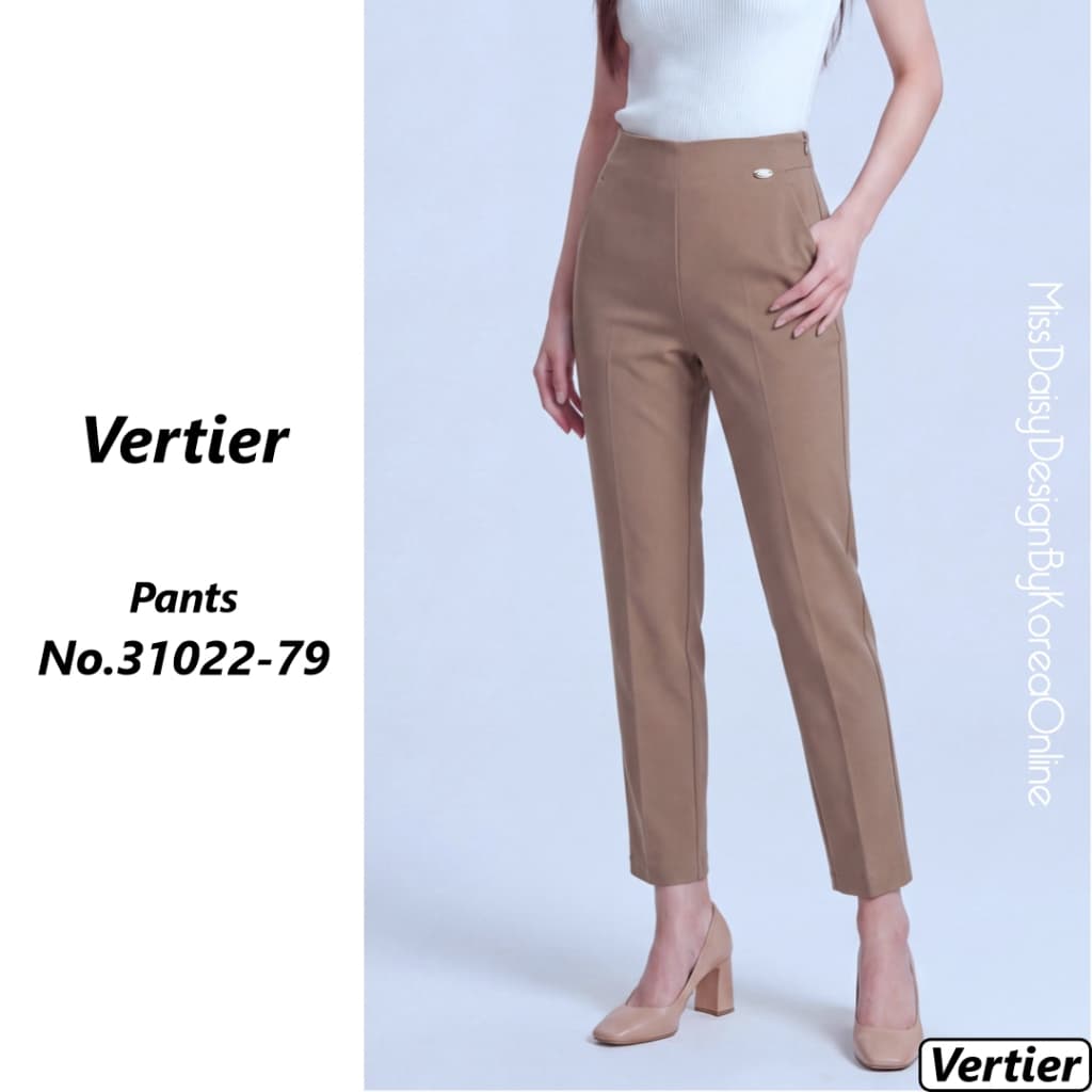Vertier กางเกงขายาว 9 ส่วน No.31022 ผลิตจากผ้า Double Poplin รูปที่ 7