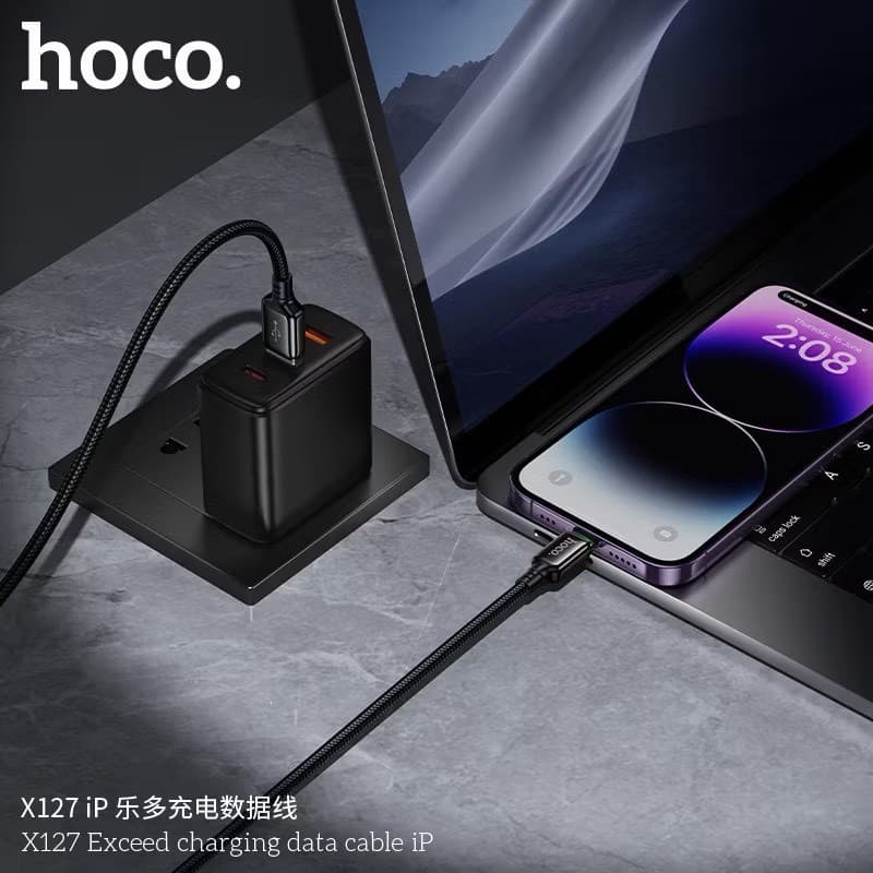 HOCO X127 สายชาร์จเร็ว สายกันหัก ไม่พันกัน TC-TC 60W / PD 27W / Type-C 36W / iOS 12W ยาว 1 เมตร รูปที่ 3