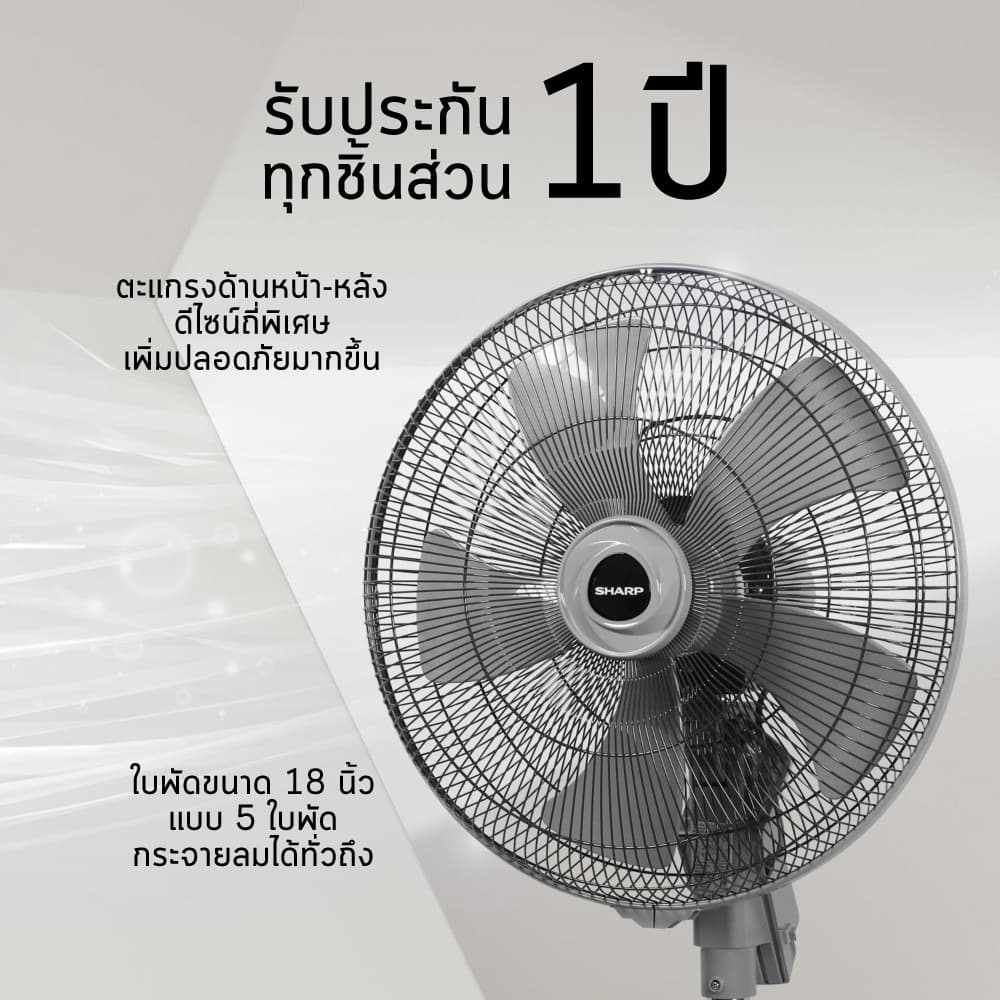 SHARP พัดลมอุตสาหกรรมปรับระดับ PJC-A18 รูปที่ 6