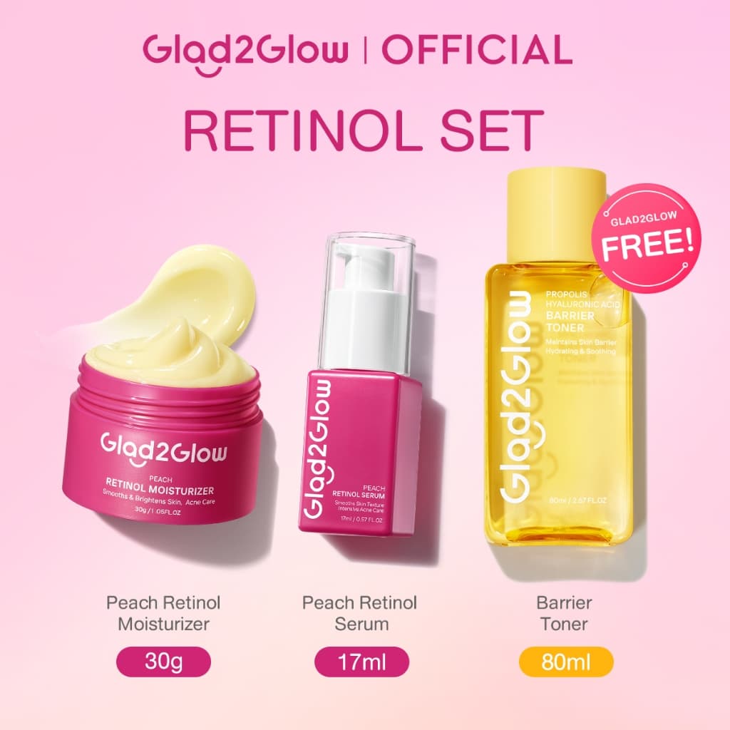 Glad2Glow Brightening Acne Moisturizer+Serum+Toner ขาวใส ไร้สิว จุดด่างจาง ชุ่มชื้นล้ำ ครีมทาหน้า เซรั่ม โทนเนอร์ รูปที่ 3