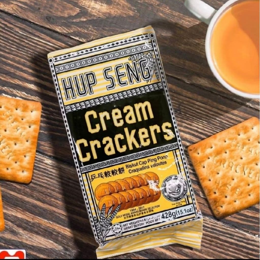 ฮับเส็ง ครีม / ซูการ์ แครกเกอร์ 428 กรัม ขนมมาเลเซีย / Hupseng Cream/ Cracker 428g. รูปที่ 3