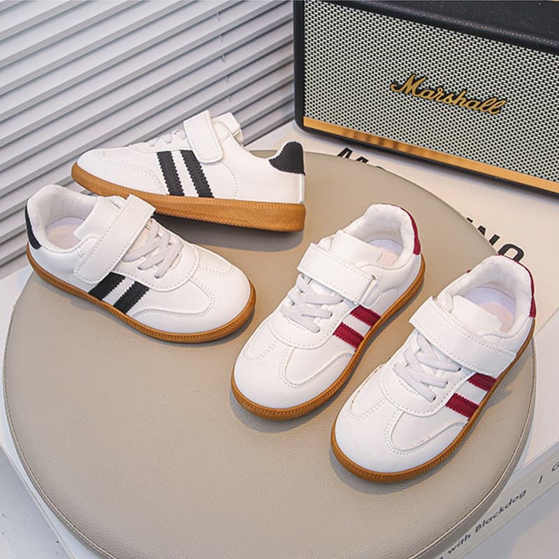 Children's Sneakers รองเท้าฝึกคุณธรรมเด็ก รองเท้าสีขาวลำลอง แฟชั่นเกาหลี ไซส์ 27-37 รูปที่ 2
