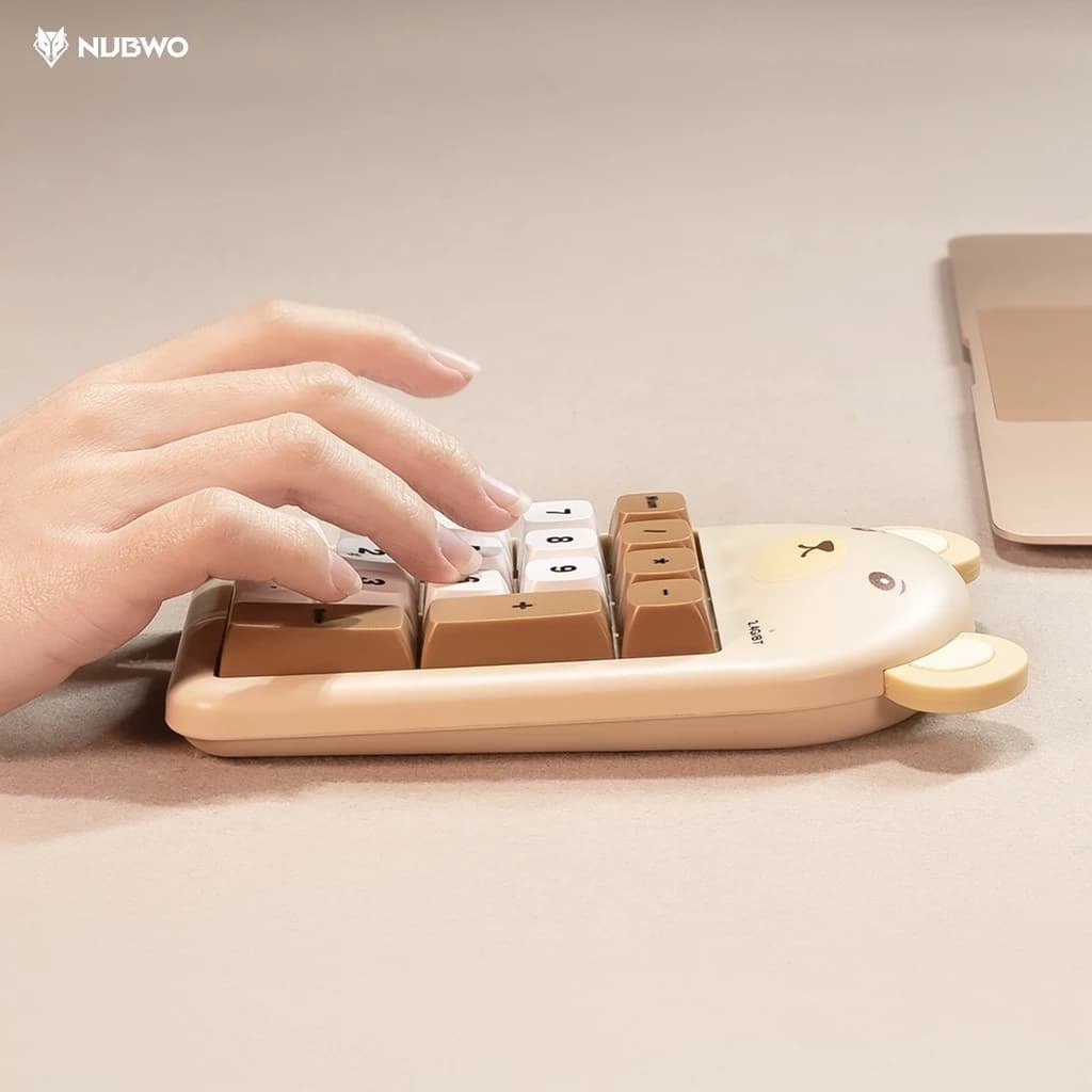 NUBWO NKB114 NUMERIC KEYBOARD เชื่อมต่อไร้สาย Bluetooth/2.4GHz เสียงเงียบ พกพาง่าย รูปที่ 6