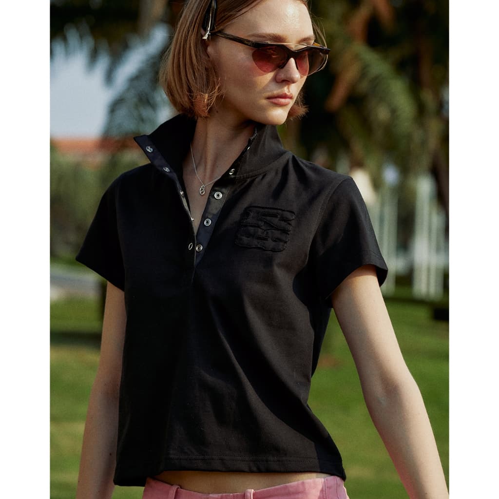 RYA RUBY POLO เสื้อโปโล คอปก คอตั้ง คอปีน ทรงพอดีตัว รูปที่ 7