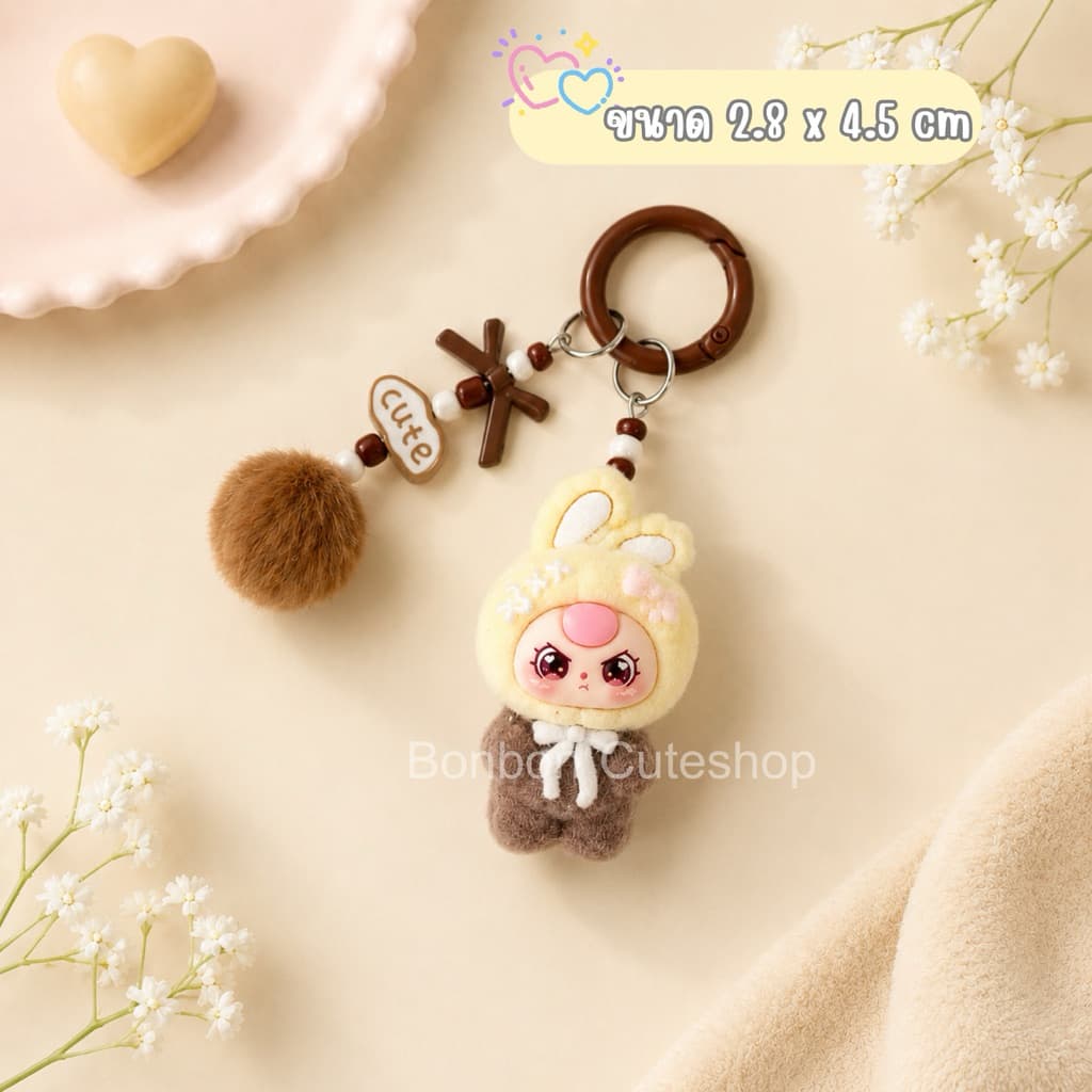 ตุ๊กตากระต่ายสีทูโทนห้อยมือถือ ที่ห้อยมือถือ สายคล้องโทรศัพท์ by bonbon cuteshop รูปที่ 7