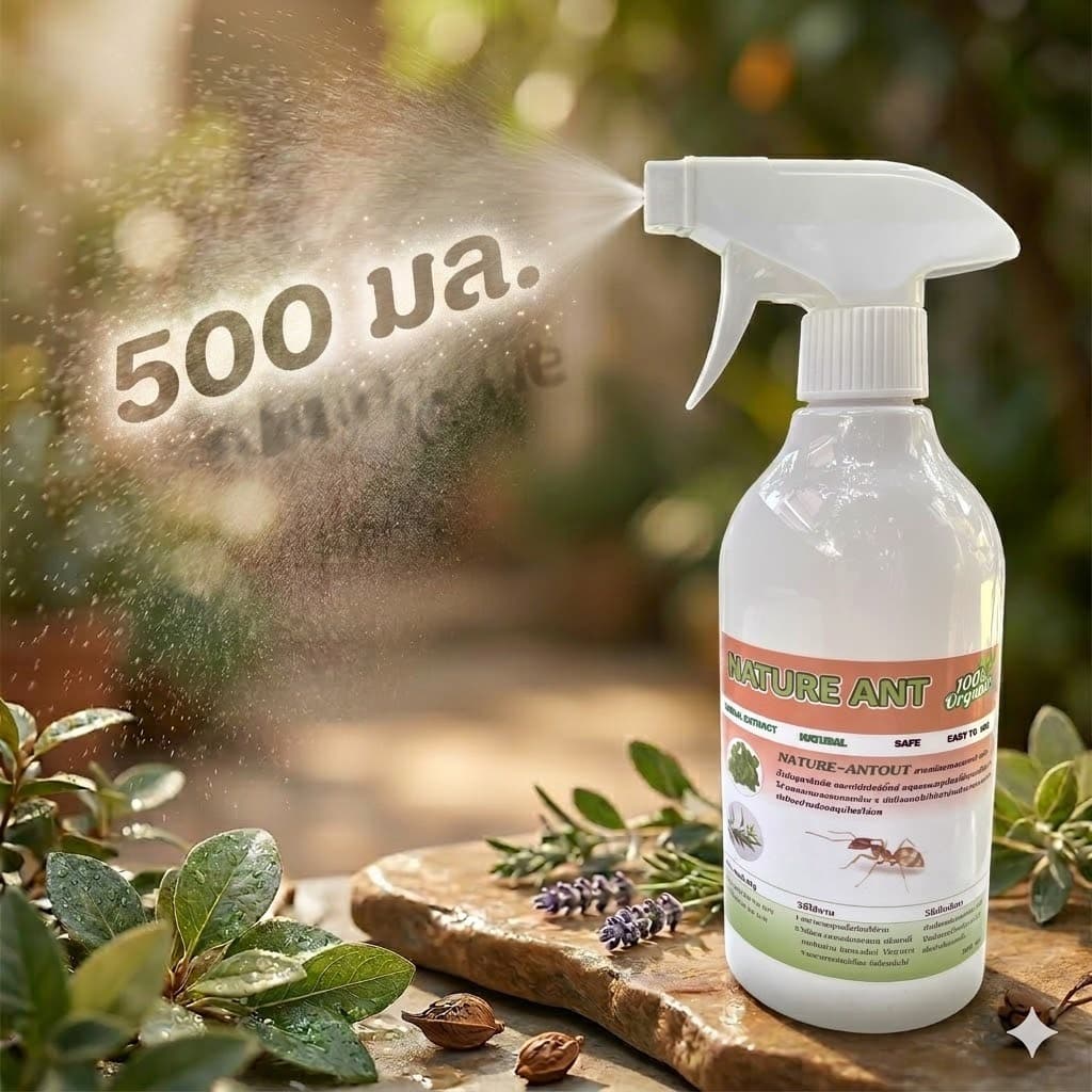 ์Nature Ant สเปรย์สมุนไพรออแกนิคสูตรน้ำไล่มด จากธรรมชาติไล่มดทุกชนิด ปลอดภัยไม่มีสารเคมี รูปที่ 8