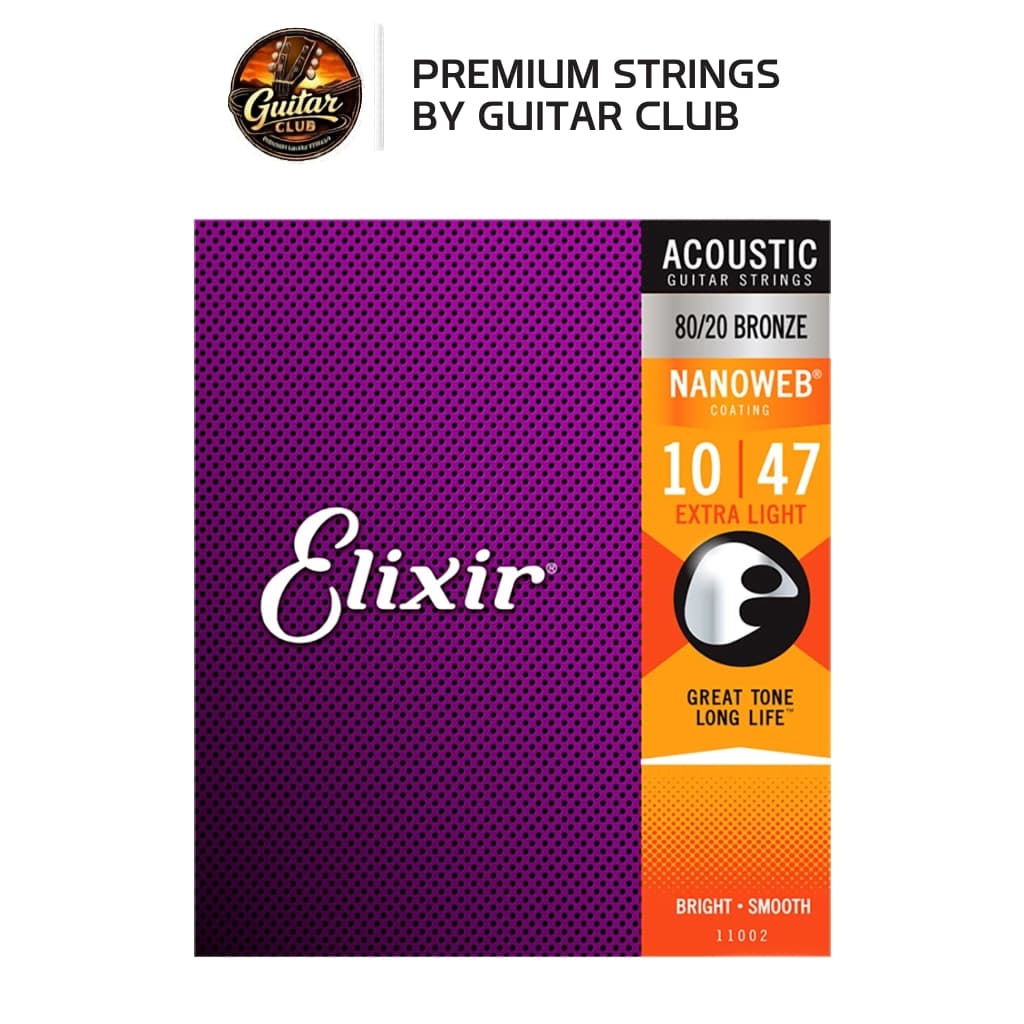 โปรแรง ลด50% Elixir Nanoweb สายกีตาร์โปร่ง เสียงใส กันสนิม รูปที่ 6
