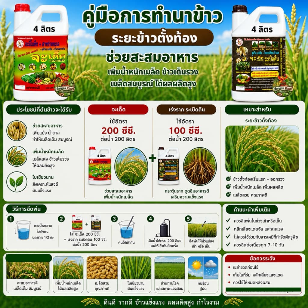 จะเด็ดสำหรับ นาข้าวอะมิโน นํ้าตาลทางด่วน สาหร่ายทะเล อาหารพืช ฮอร์โมนพืช รูปที่ 5