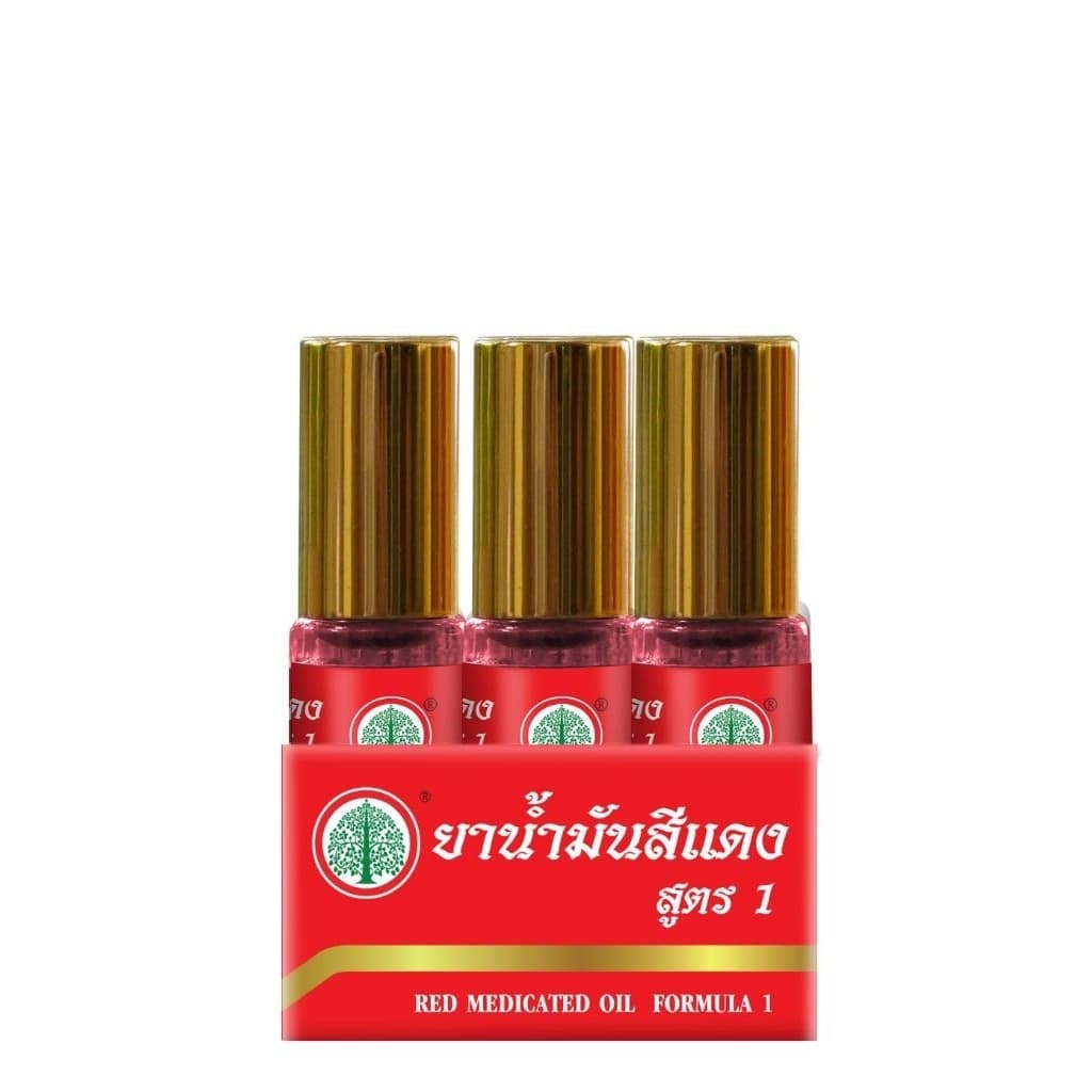 น้ำมันสีเหลืองและสีเขียว ตรารูปต้นโพธิ์ ขนาด 5 ซีซี รูปที่ 4