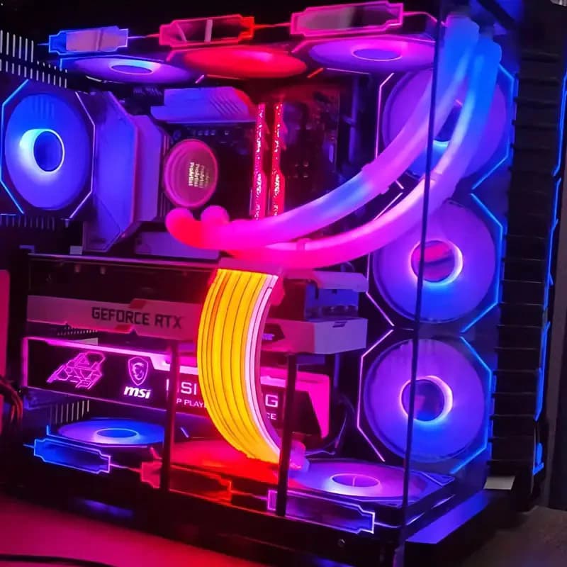 แฟนคอนโทรลเลอร์สำหรับแล็ปท็อป New Argb Prism 4pro เคสคอมพิวเตอร์ ระบบระบายความร้อนไฟเรืองแสง พัดลมซีพียูรุ่นที่ รูปที่ 6