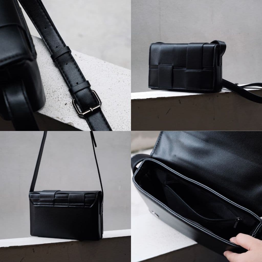 DOUBLE NINE : LIGHT BAG กระเป๋าสะพายข้างแบบสาน รูปที่ 3