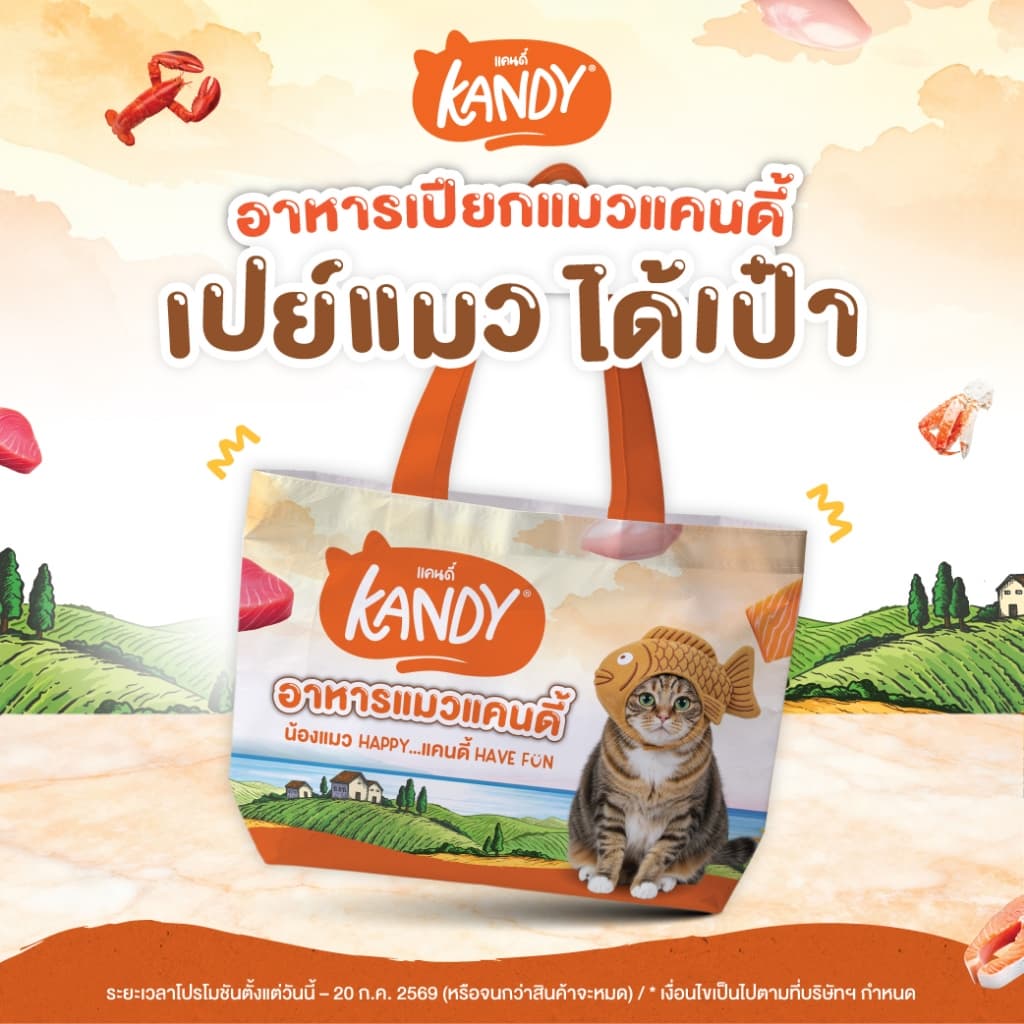 [ของแถม ไม่ใช่สินค้าสำหรับจำหน่าย] Kandy Shopping Bag