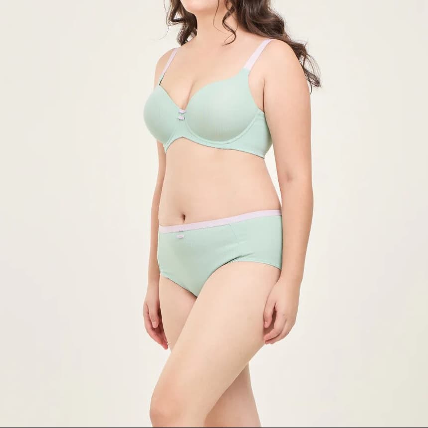 Full Moon Bra เสื้อในมีโครง สาวคัพใหญ่ เต้าโมล ตัวเรียบ สีสันสดใส่ น่ารัก กระชับทรงสวย NB41461 NB41462 รูปที่ 5