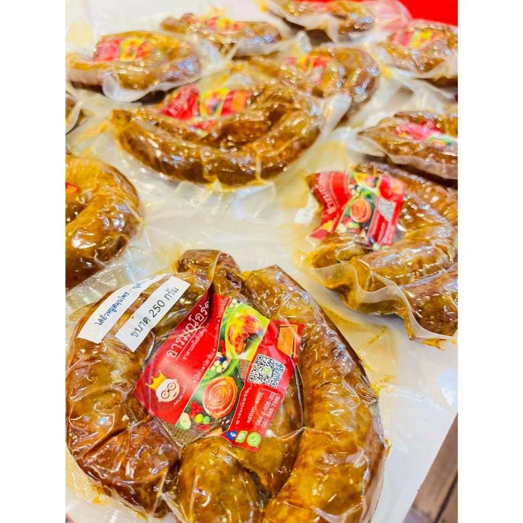 ไส้อั่วหมู พร้อมทาน เนื้อหมูล้วน ราคา 150 บาท ไม่ใส่สารกันบูด ส่งตรงจากเชียงใหม่ รูปที่ 6