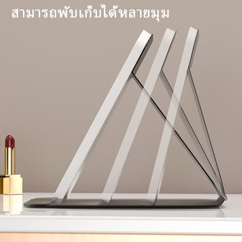 กระจกแต่งหน้า LED กระจกมีไฟ แสงไฟ3สี ชาร์จUSB กระจกแต่งหน้า ส่องหน้า แบบพกพา กระจก กระจกตั้งโต๊ะ รูปที่ 6