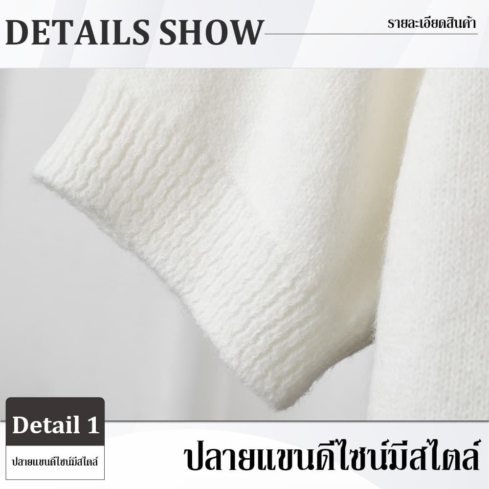 เสื้อไหมพรมถักแขนสั้นสไตล์เกาหลี 2026 สำหรับผู้หญิง คอกลม ตกแต่งกระดุมโลหะดีไซน์หรู ง่าย ระบายอากาศได้ดี สวมใส่สบาย รูปที่ 5