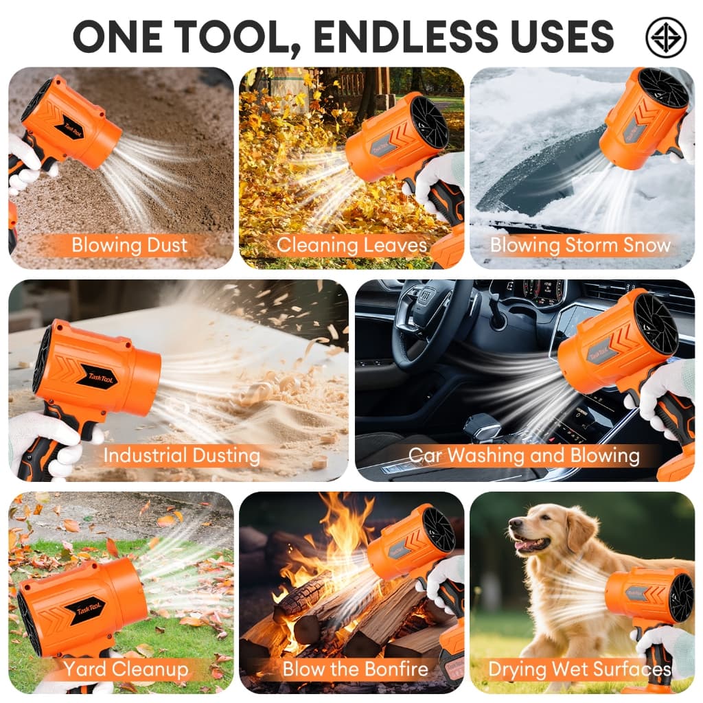 TASKTOOL TISI มาตรฐาน เครื่องเป่าลม 32000rpm/min เครื่องเป่าลมไร้สาย 21V โบเวอร์ ที่เป่าลมไฟฟ้า เครื่องเป่าลมเจ็ท รูปที่ 9