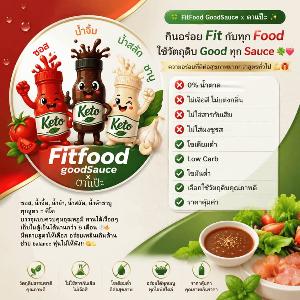 ชาบูน้ำดำ : Low carb, ไม่มีน้ำตาล, ไม่ใส่ผงชูรส, โซเดียม​ต่ำ, ไขมันต่ำ] by FitFood GoodSauce รูปที่ 3