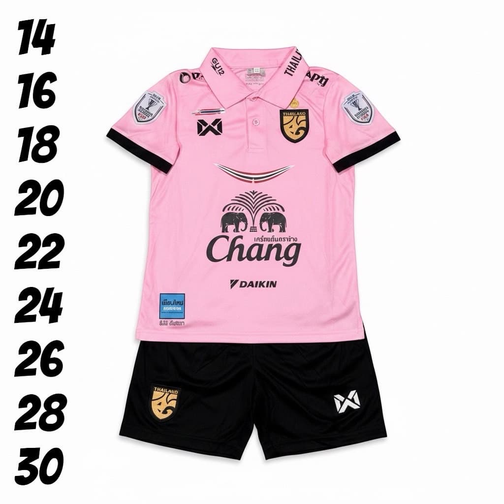ชุดบอลชุดกีฬาเด็กเสื้อพร้อมกางเกงผ้านิ่มเย็นใส่สบายไม่ระคายเคืองต่อผิวซักรักษาง่ายใส่ได้ทั้งเด็กหญิงแหละชาย รูปที่ 2