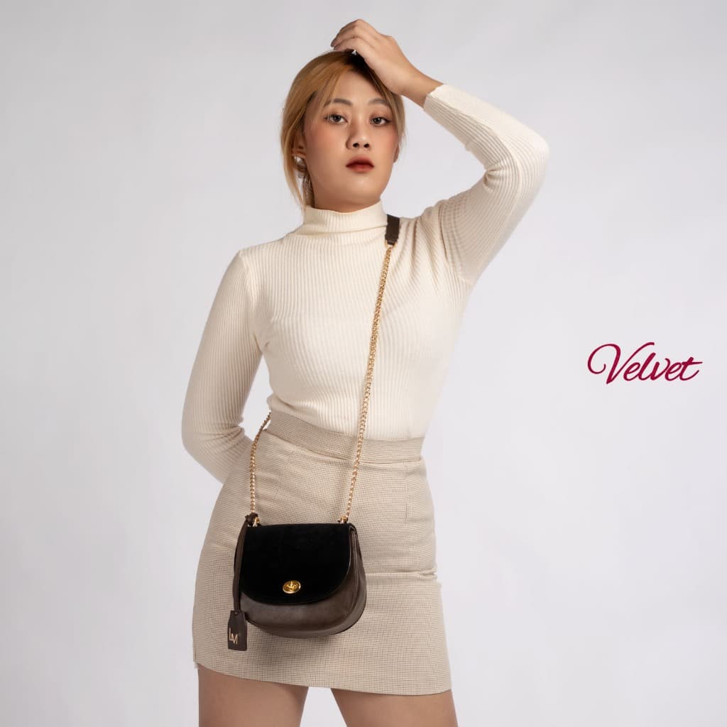 Louis Montini กระเป๋าถือสะพายข้างผู้หญิง Shoulder Bag BPU02 รูปที่ 6