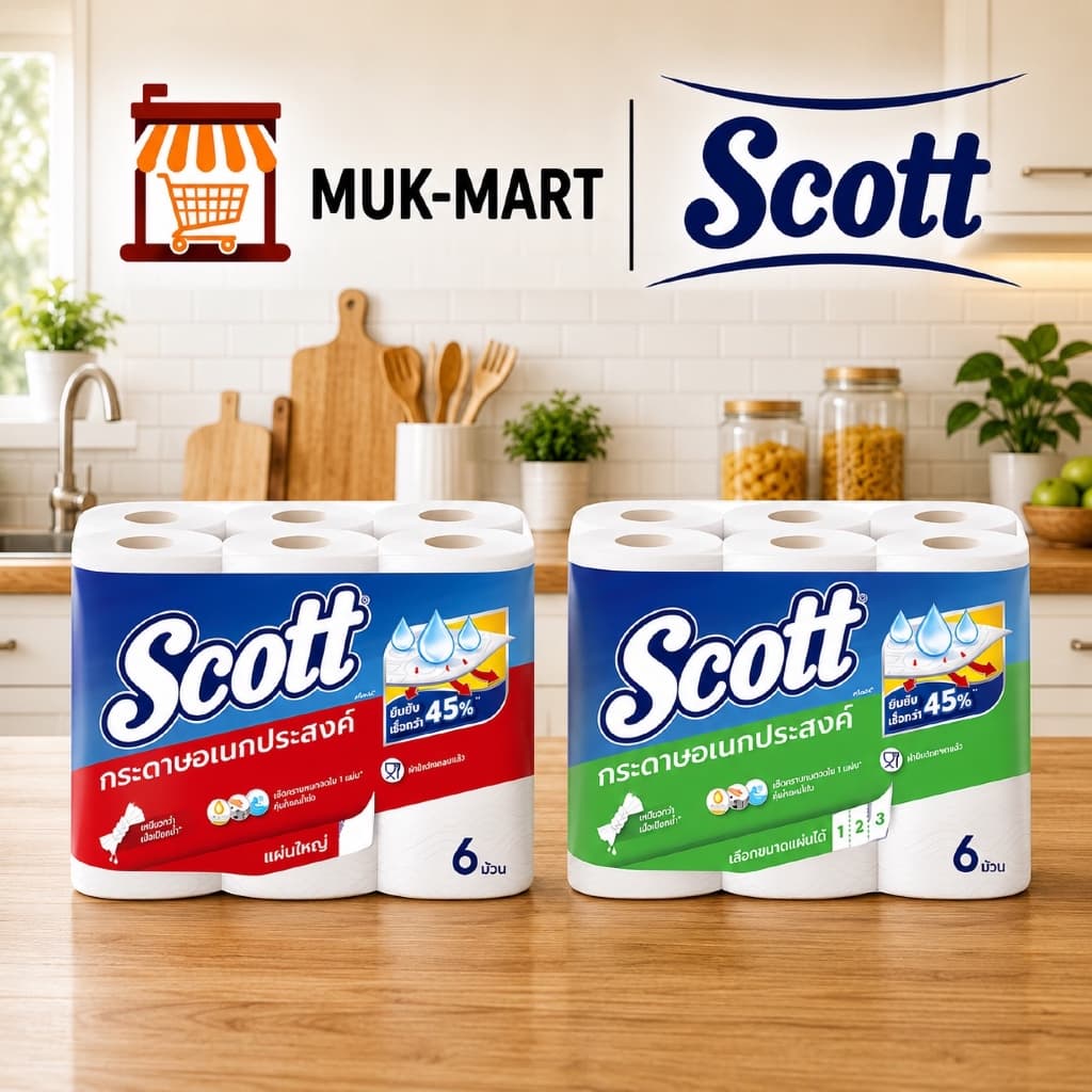 Scott กระดาษอเนกประสงค์ Big 6 | Pick A Size 6 | Compact 6 รูปที่ 1