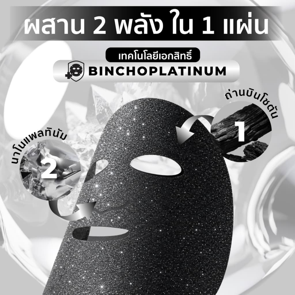HER HYNESS INSTANT GLOW BLACK MASK มาส์กดำผิวโกลว์ ลดรอยสิว ใน 40 นาที รูปที่ 3