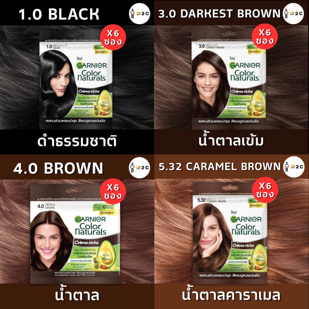 การ์นิเย่ คัลเลอร์ แนทเชอรัลส์ ครีมเปลี่ยนสีผม Garnier รูปที่ 6