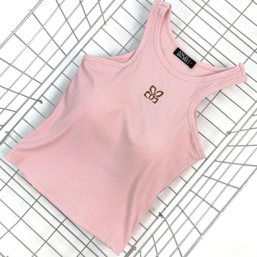 ANGELBRABRA - เสื้อกล้ามพร้อมบรา เก็บทรง Candy Cloud Tank รูปที่ 5