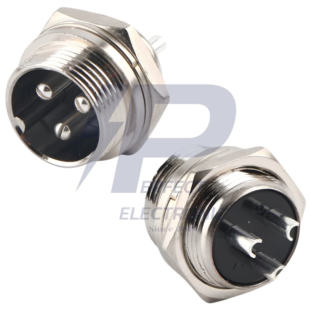 GX16 Plug Connector, Aviation Plug คอนเนคเตอร์ ปลั๊กการบิน 16mm. , 2-8Pin, ตัวผู้-ตัวเมีย, แบบต่อกลาง " ในไทย " รูปที่ 7
