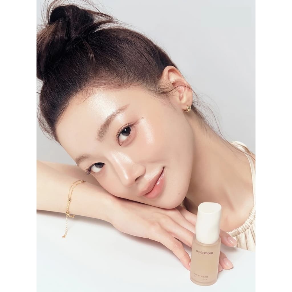 ถูก/แท้/มีไลฟ์ เบส Supermom Prime Skin Base Prep ซุปเปอร์มัม เบสกันบ้วน เมคอัพเบส ผิวเนียน ผิวโกลว์ ฉ่ำวาว ชุ่มชื้น รูปที่ 3