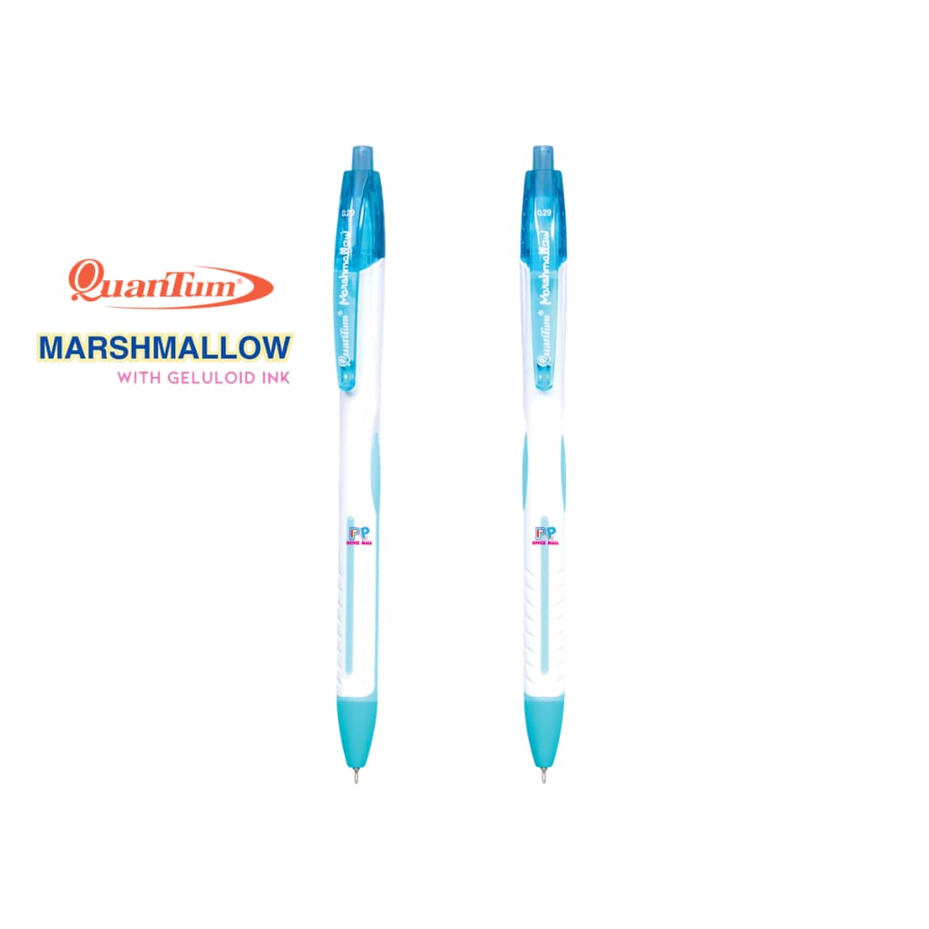 ปากกาควอนตั้ม Quantum รุ่น Marshmallow มาร์ชเมลโล่ ขนาด 0.29 มม. หมึกน้ำเงิน บรรจุ 12 ด้าม/กล่อง รูปที่ 7