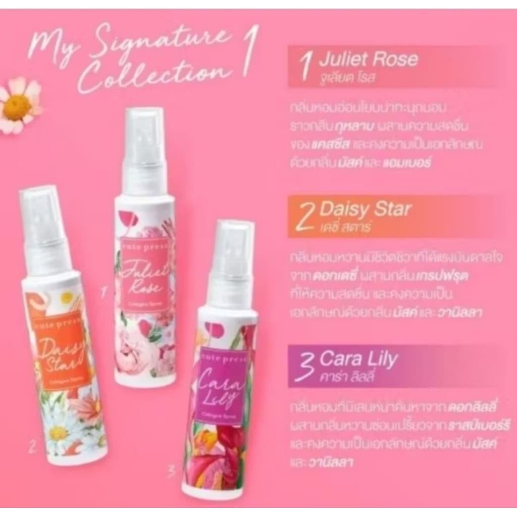 *ของแท้* โคโลญจ์ คิวเพรส กลิ่น Sweet Must, Forever, Juliet Paradise ส้ม รูปที่ 4
