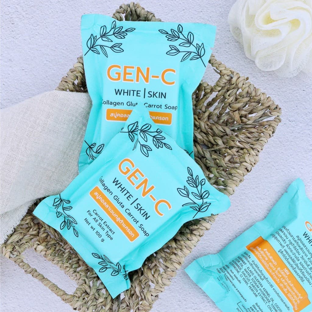 สบู่เจนซี GEN-C สบู่คอลลาเจน​กลูต้า แครอท​ฟิลิปปินส์​ สิวอุดตัน สิวผด สิวหัวหนอง แพ้ครีม หน้าติดสาร รูปที่ 5