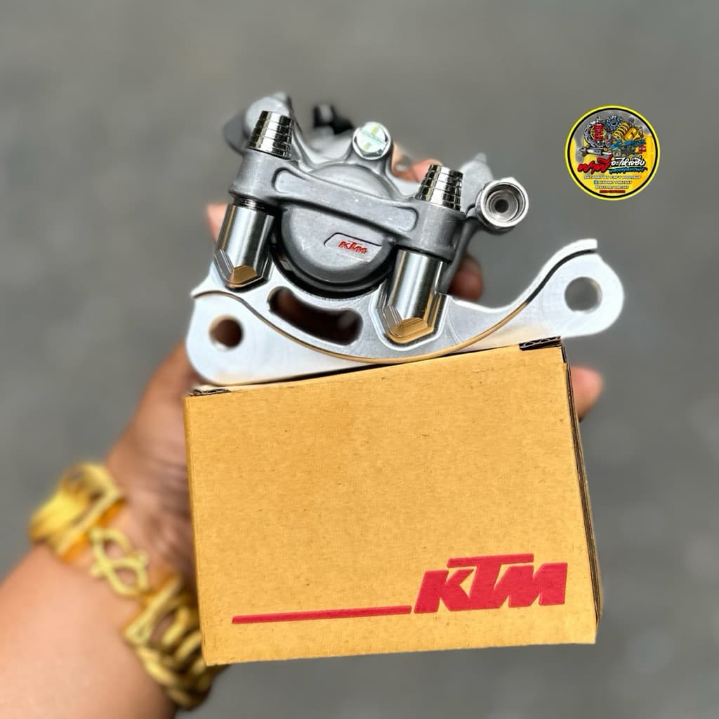 ปั้มKTM พร้อมผ้าเบรค ขาจับปั้มKTMใส่W125/W110i/SONIC/FINOจานเดิม/GIORNOธรรมดา/LEAD รูปที่ 2