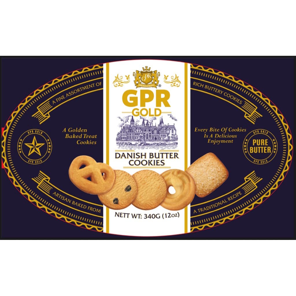 GPR Gold Butter Cookies คุกกี้เนยสดแท้ 100% กล่องเหล็กสีทอง เกรดพรีเมี่ยม เหมาะเป็นของขวัญ ของฝาก รูปที่ 6