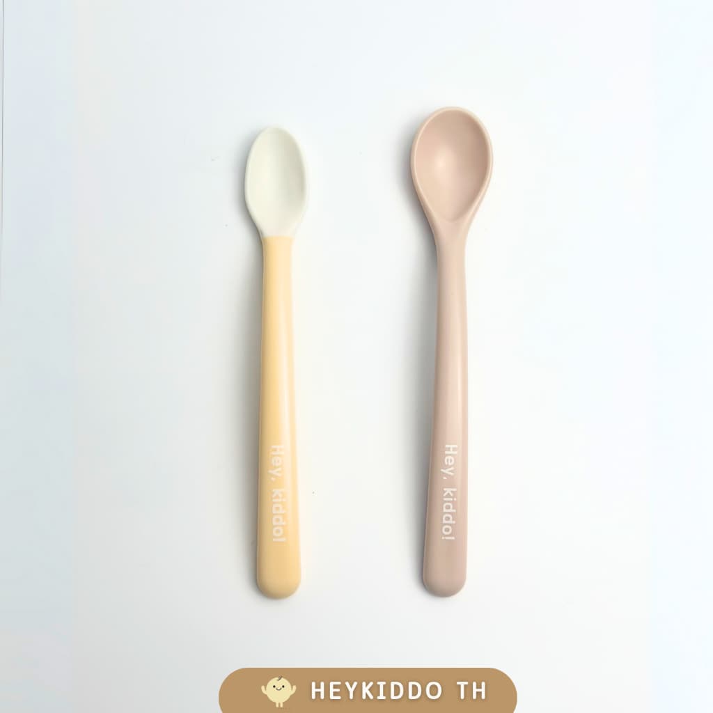 HeyKiddo : ช้อนป้อนPPสำหรับเบบี๋ ปลายช้อนบาง BPA FREE มี มอก ปลอดภัย ไม่คมเหมาะสำหรับวัยเริ่มทาน 4m+ รูปที่ 4