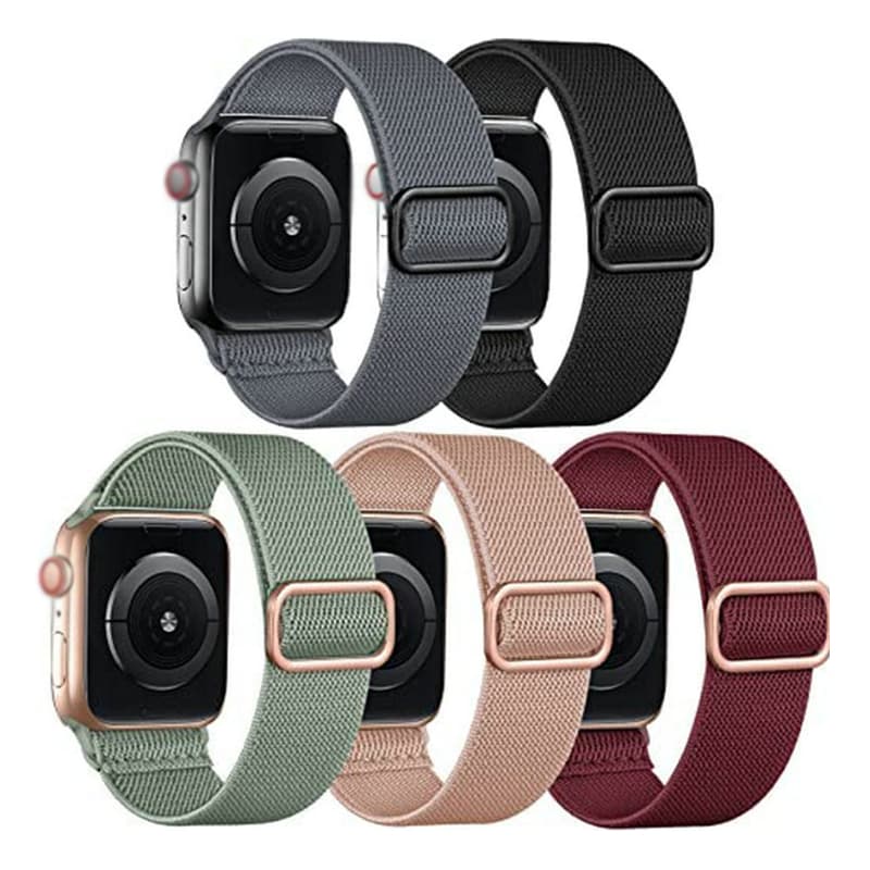 สายนาฬิกาถักสำหรับ iWatch ซีรีส์ 11/10/9/8/7/6/5/4/3/2/1/SE สายนาฬิการะบายอากาศขนาด 49mm/46/45/44/42/41/40/38mm รูปที่ 5