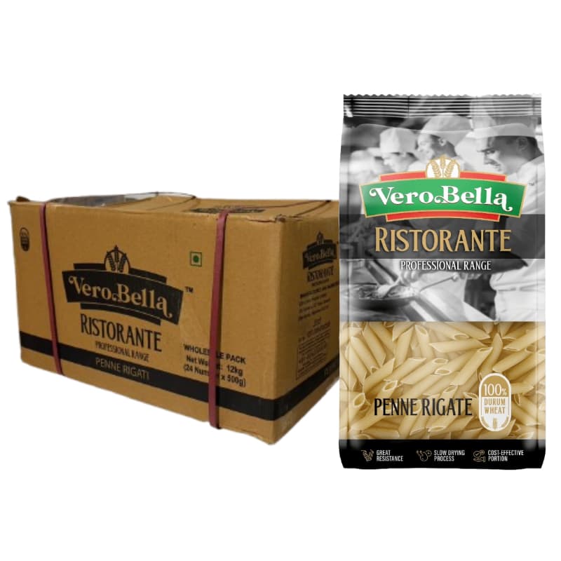 เวโร เบลล่า เส้นพาสต้า แบบยกลัง Pasta in carton 24x500g Vero Bella brand รูปที่ 3